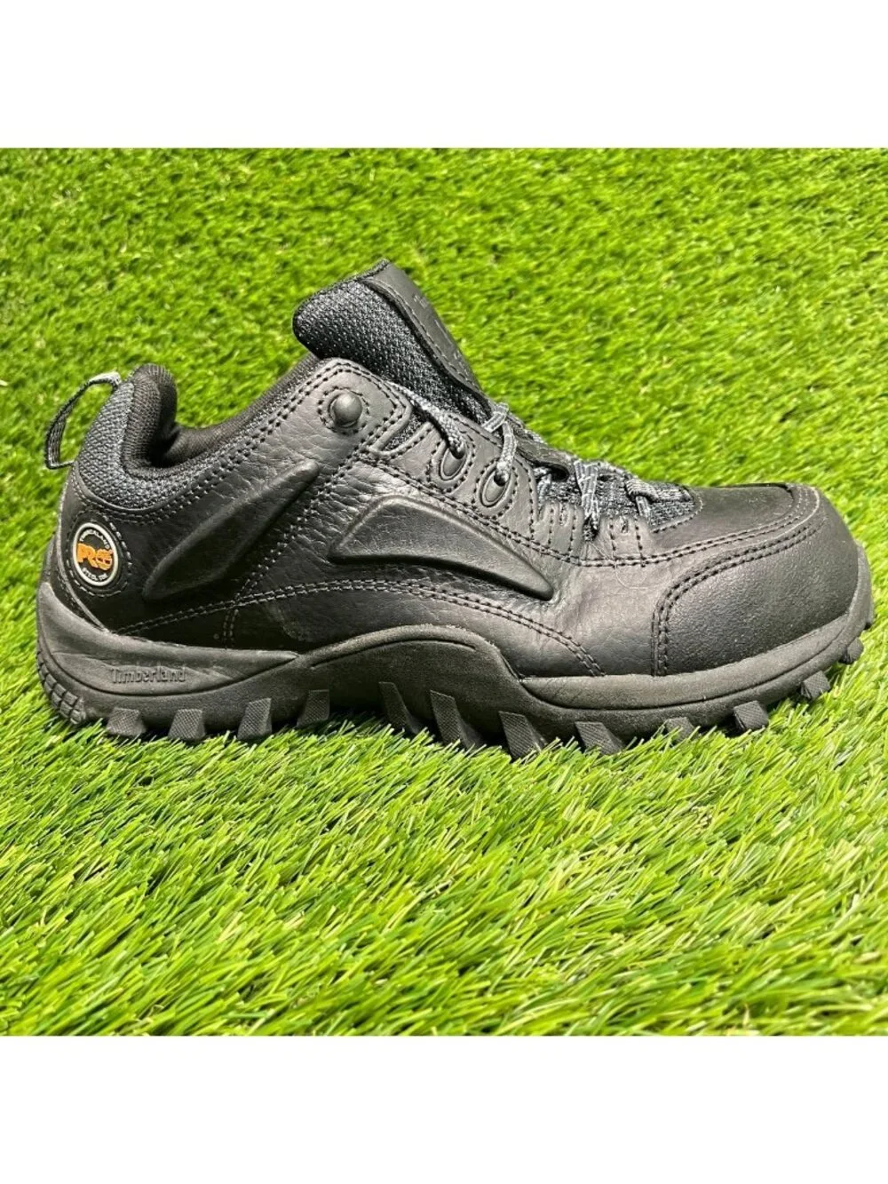 Timberland PRO Mudsill Mens Size 7.5 Black Hiker Steel Toe Safety Work Shoes